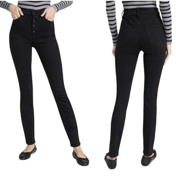 Mother Jeans 27 Pixie Swooner Skimp High Rise Button Fly Not Guilty Stretch - Picture 1 of 16